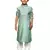 green silk woven design kurta pajama for kids