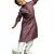 wine silk woven design kurta pajama for kids