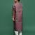 Rich wine silk boys kurta set ideal for festive look during diwali navratri ganesh chaturthi