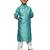 Sea Blue boys kurta set with chikankari & sequin blend heritage and elegance for festivals