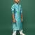 Sea Blue boys kurta set with chikankari & sequin blend heritage and elegance for festivals