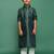 Deep green kurta set for boys captures festive spirit of diwali navratri ganesh chaturthi