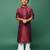 Presents royal maroon boys kurta set perfect to celebrate diwali navratri ganesh chaturthi