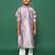 Mauve boys kurta set in silk fabric bring festive charm for diwali navratri ganesh chaturthi