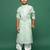 Cotton green printed kurta set for boys blends heritage and modern style for festivals