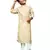 light yellow cotton printed kurta pajama for kids