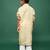 Premium cotton light yellow printed kurta set for boys blends heritage and modern charm