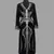 Black color Handmade Moroccan Kaftan with hijjab