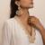 Ivory plain dola silk anarkali set with neckline embroidery