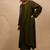 Green plain dola silk anarkali set