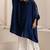 Navy blue plain cotton silk Kurta Set