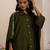 Green plain cotton silk Kurta Set