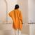 Orange plain cotton silk Kurta Set