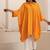 Orange plain cotton silk Kurta Set