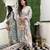 Sky blue chanderi silk embroidered salwar suit