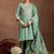 Bottel green chanderi silk embroidered salwar suit