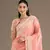 Peach Color Premium Crunchy Fabric Party Wear Saree