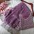 Purple Color Premium Crunchy Fabric Party Wear Saree