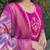 Pink roman silk handwork Kurta pant with dupatta