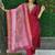 Maroon  roman silk kurta with handwork & heavy chanderi jecard dupatta with latkan – partywear salwar suit