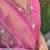 Pink roman silk handwork Kurta pant with dupatta