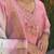 Light pink roman silk kurta pant with dupatta