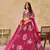 magenta heavy art silk lehenga set with choli and dupatta