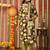 Brown women embroidered floral printed aline kurta pant with dupatta set