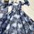 Midnight Sky blue printed anarkali Dress 