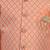 Boys peach cotton silk diamond pattern kurta & dhoti set with waistcoat