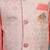 Boys pink cotton silk geometric floral motifs kurta & dhoti set with waistcoat