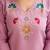 Women's Gorgeous Embroidery work Viscose Gadhwal Fabric Straight Kurta, Pant and Dupatta Set