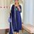Women Beautiful Embroidery Vichitra Silk Fabric with Flared Kurta, Pant and Dupatta Set