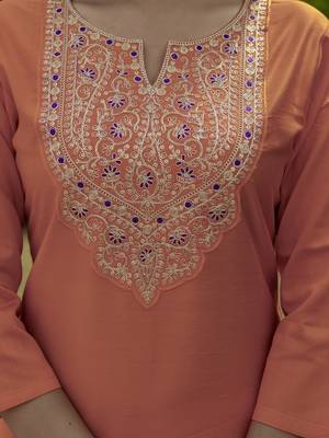 Women  Embroidery Rayon with Straight Kurta Pant and Dupatta Set 2