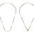 Heart shape gold plated combo set of 2 black beaded adjustable chain mangalsutra for women
