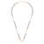 Round triangle shape gold plated combo set of 2 black beaded adjustable chain mangalsutra for women