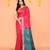 handloom rani blend silk saree with zari border