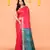 handloom rani blend silk saree with zari border