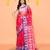 rani pink resham silk jamdani saree