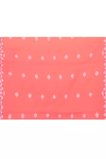 rani pink resham silk jamdani saree