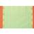 green cotton blend handloom saree with red temple border