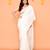 white cotton blend jamdani saree with tassels