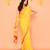 soft mul cotton yellow jamdani saree with net tassels