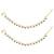Gold plated traditional kundan stone payal anklets for women (green)