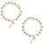 Gold plated traditional kundan stone payal anklets for women (green)