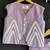 Purple embroidered cotton co ord set