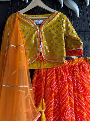 Multicolor printed cotton lehenga 3