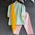 Blue embroidered cotton silk kurta set