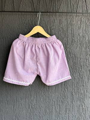 Purple embroidered cotton co ord set 2