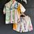 White printed cotton co ord set